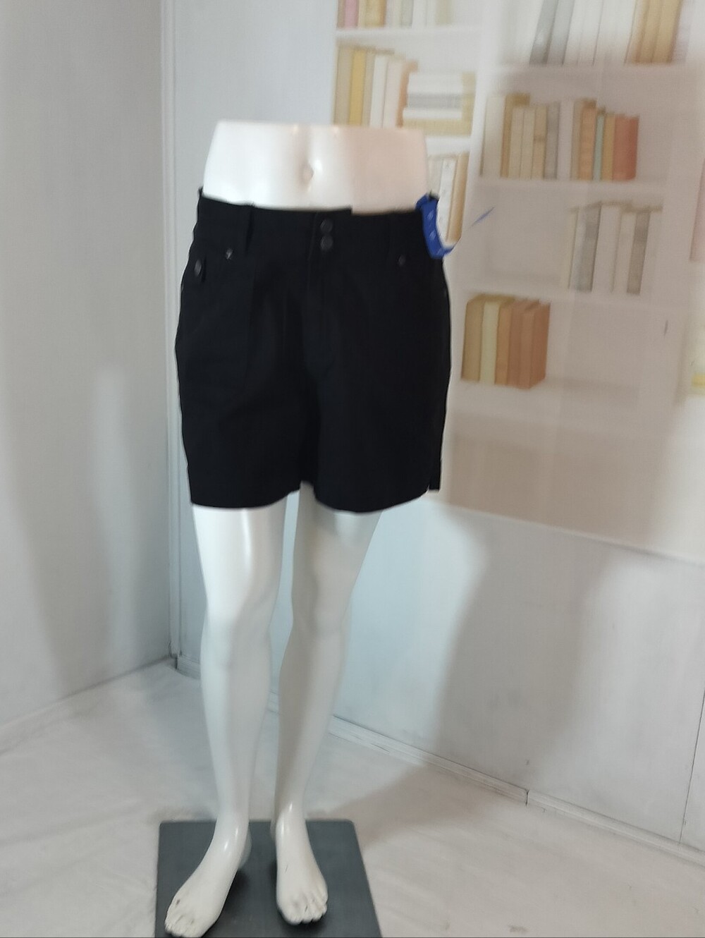 Classic Black Flat-Front Men's Shorts